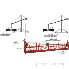 Plataforma suspensa com certificação CE